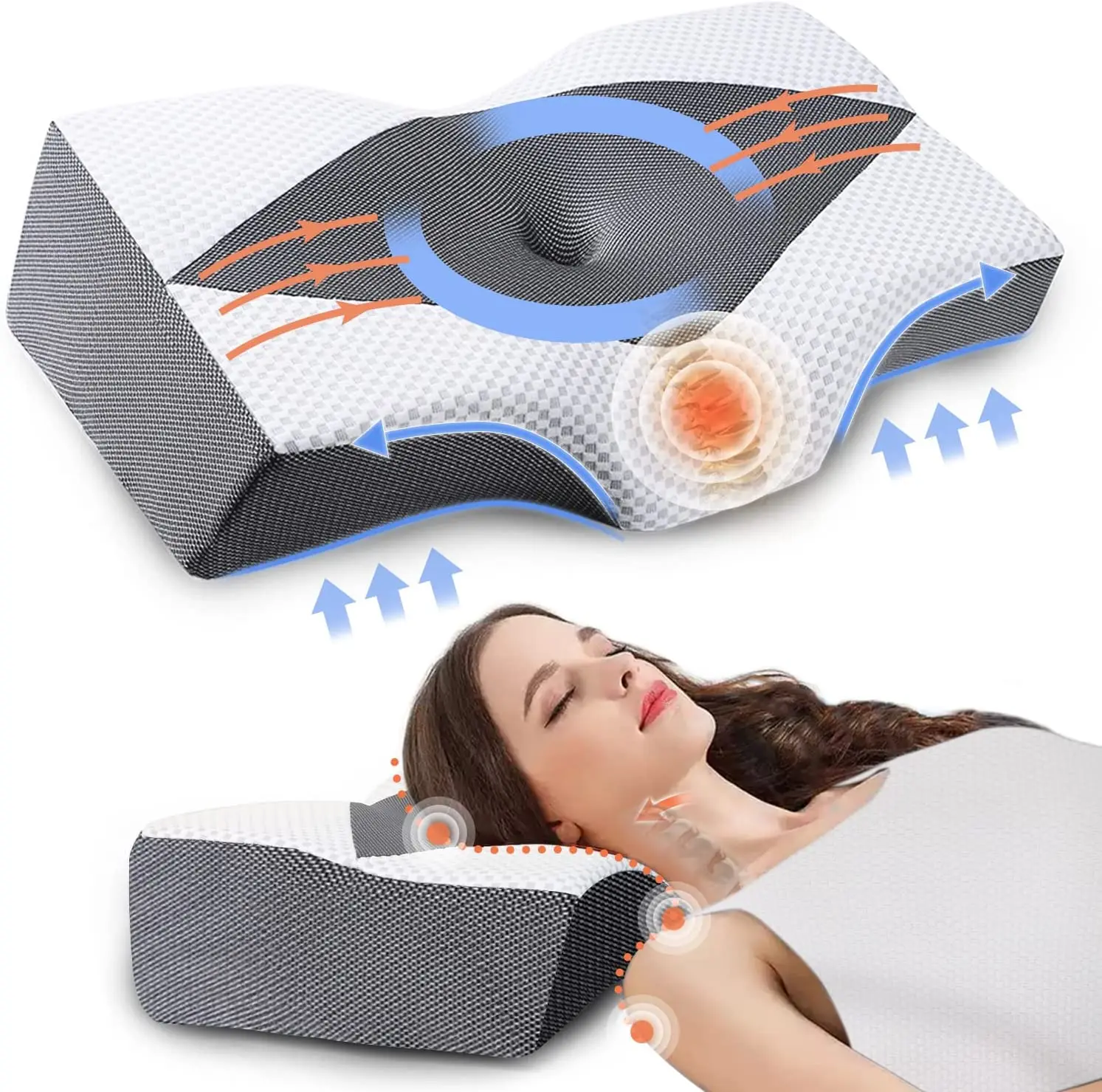 Orthopedic Pillow Slow Rebound Memory Foam Pillow Core Sleep Aid Memory Pillow Ergonomic Pillow Core Orthopedic Pillow Bedding Orthopedic Pillow Slow Rebound Memory Foam Pillow Core Sleep Aid Memory Pillow Ergonomic Pillow Core Orthopedic Pillow Bedding