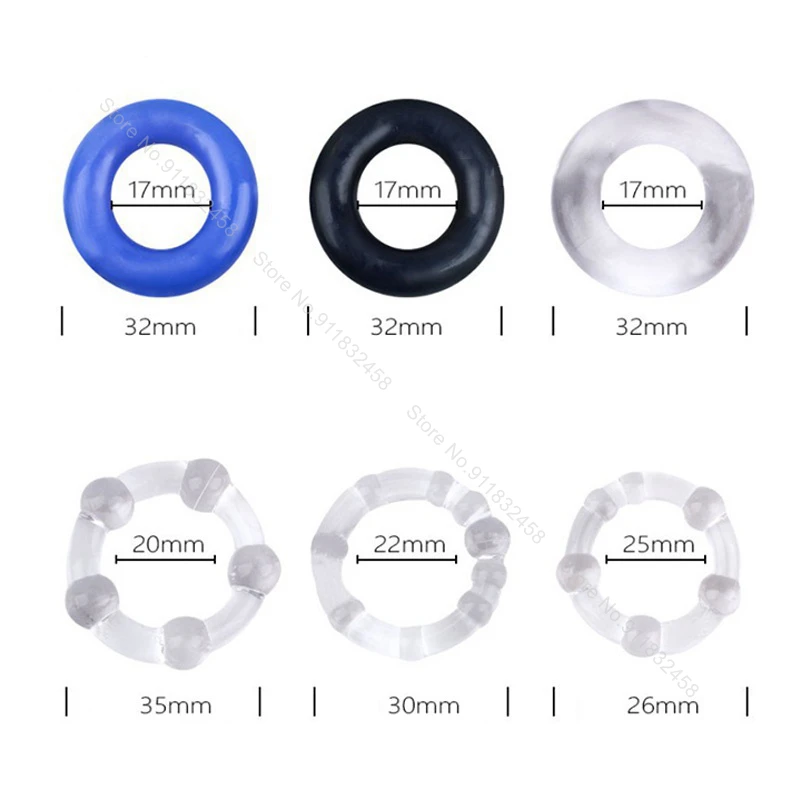 3 Pcs/Set Ring Delay Ejaculation Adult Toys For Men Dick Enlargement Silicone Ring Male Sex Toys Stronger Er_voghion.com