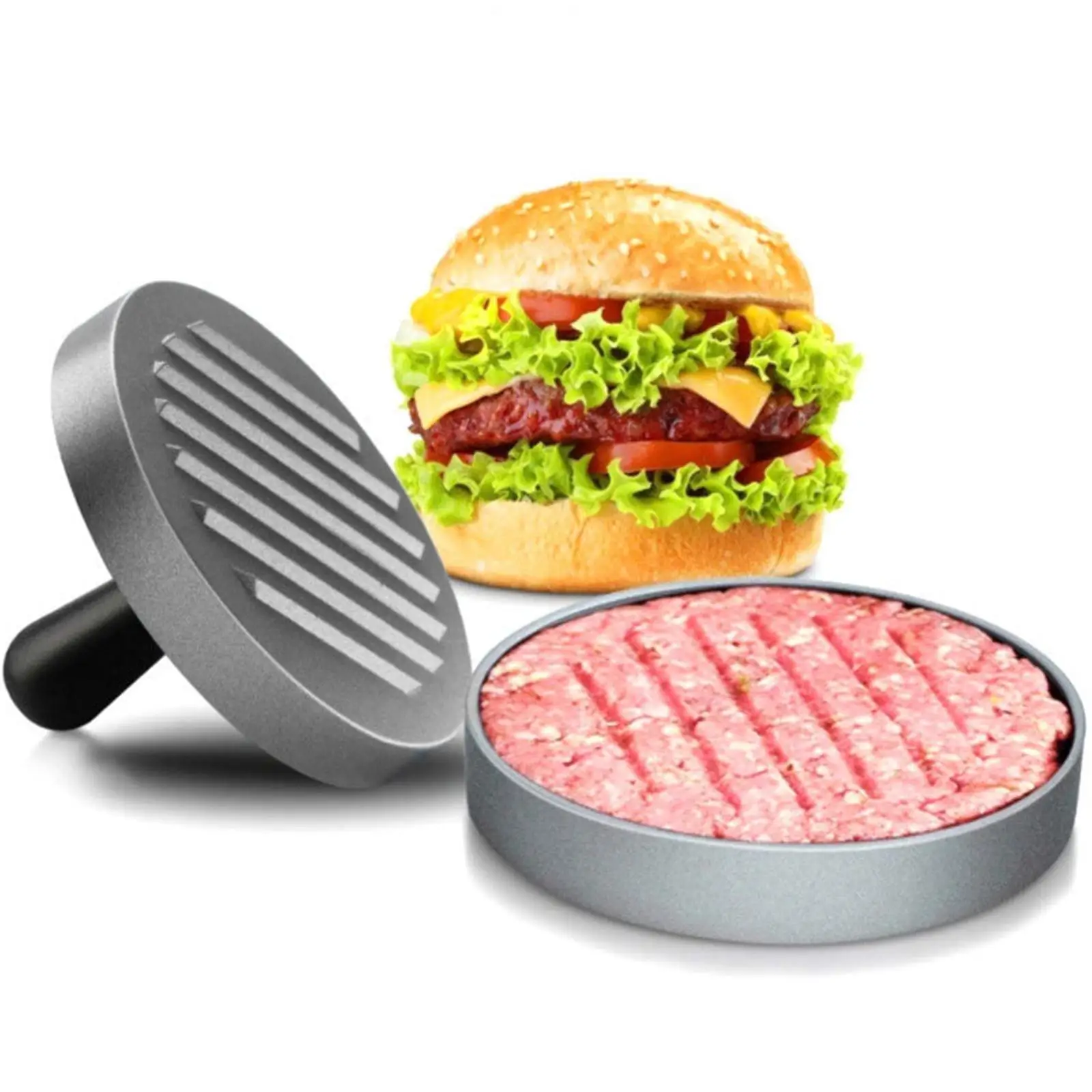 Beef Burger Press Maker Plastic Round Hamburger Mold Meat Beef Bbq