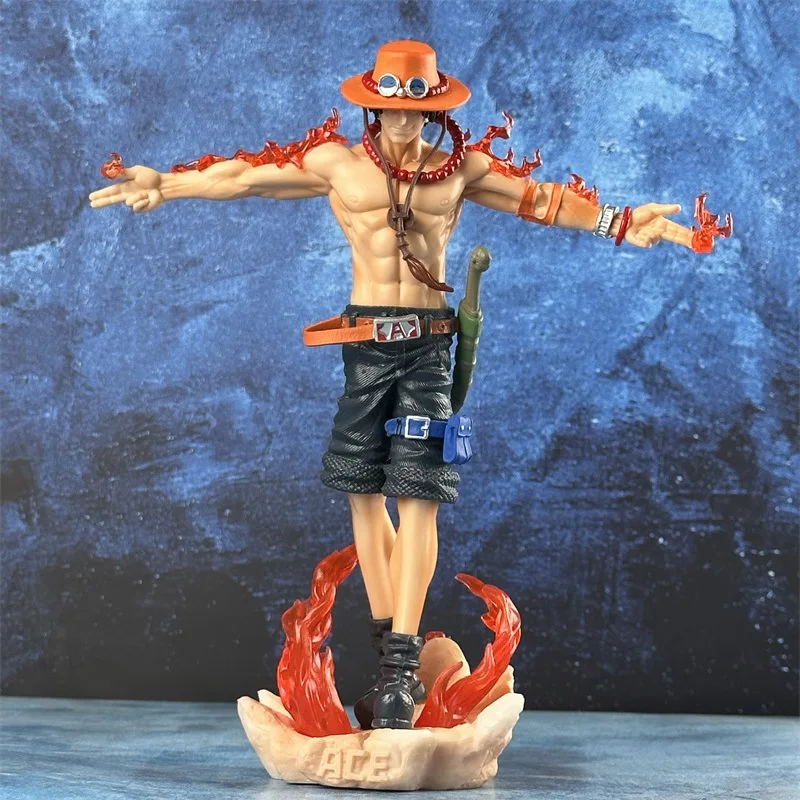 26cm Anime One Piece Ace Figure Portgas D Ace Action Figurine PVC