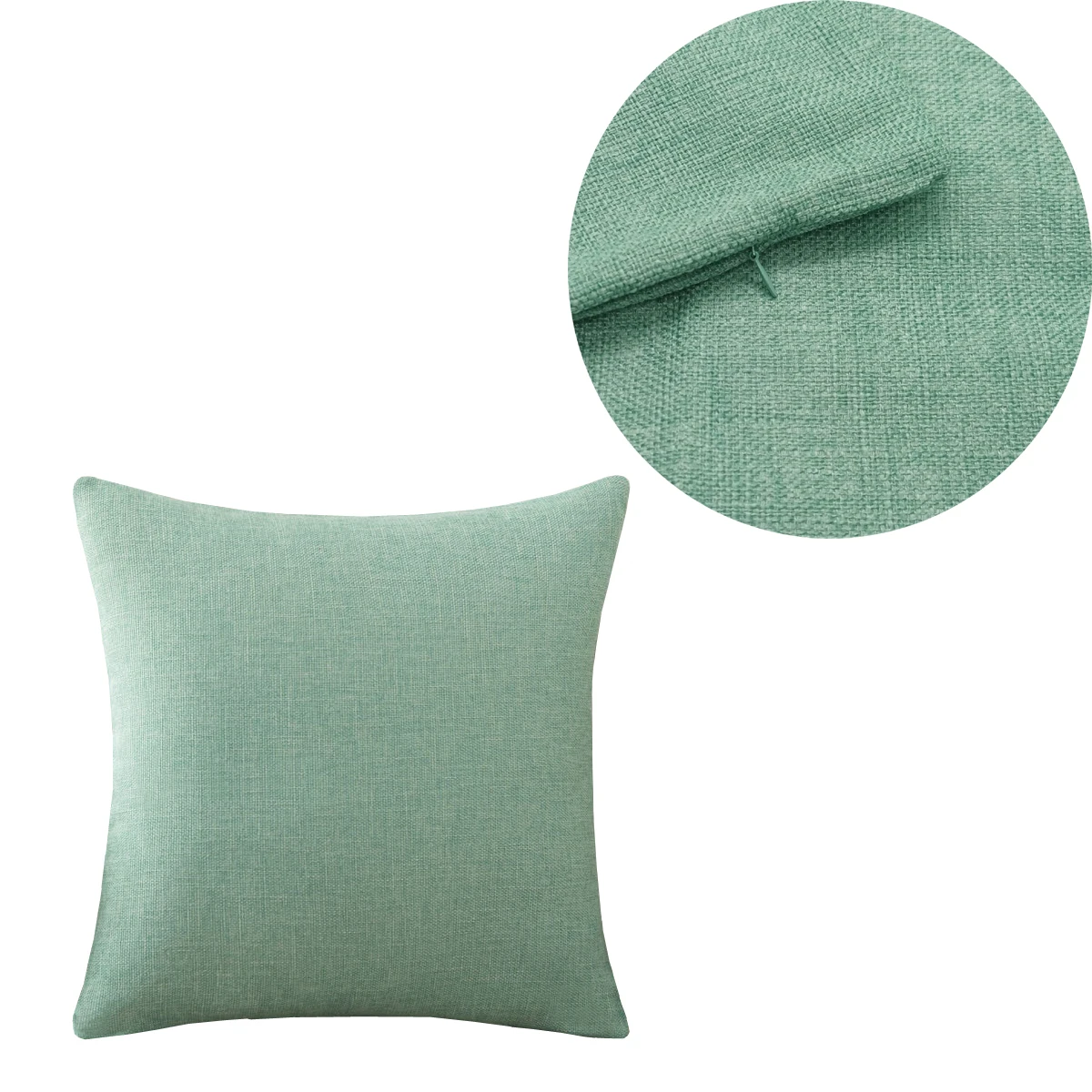 Cozy Linen Solid Sofa Cushion Cover - Elegant Home Office Throw Pillow Case