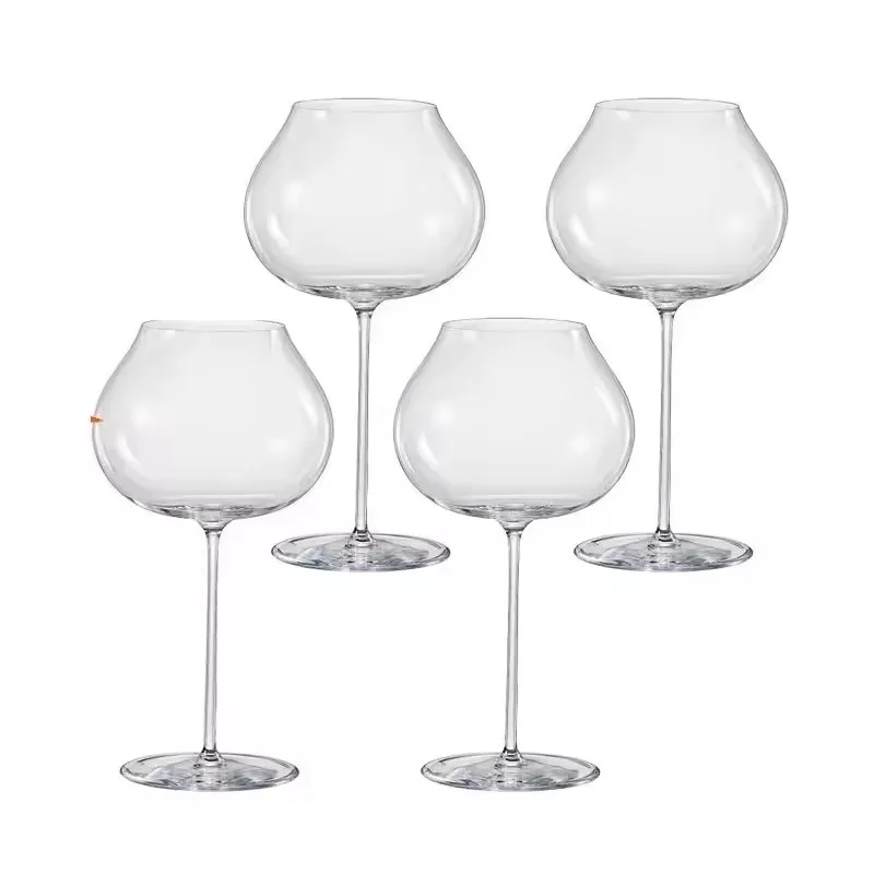 2PCS Slovakia RONA Style Super Thin Crystal Burgundy Goblet Dark White Wine Glass Sommelier Exclusive Tasting Wine Glass