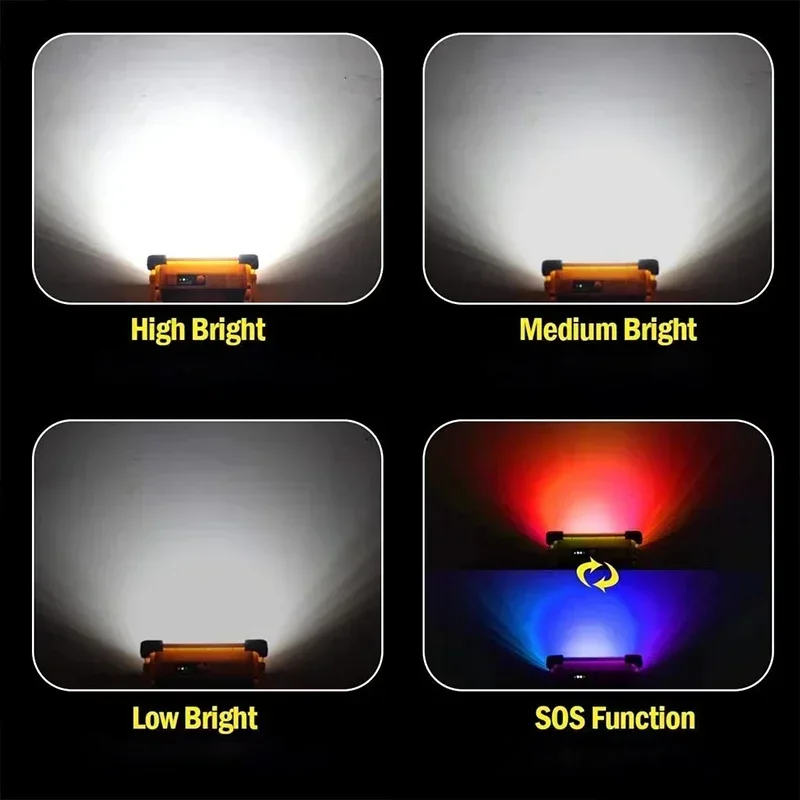 LED Solar FloodLight Rechargeable Waterproof Emergency Lighting Outdoor Waterpro