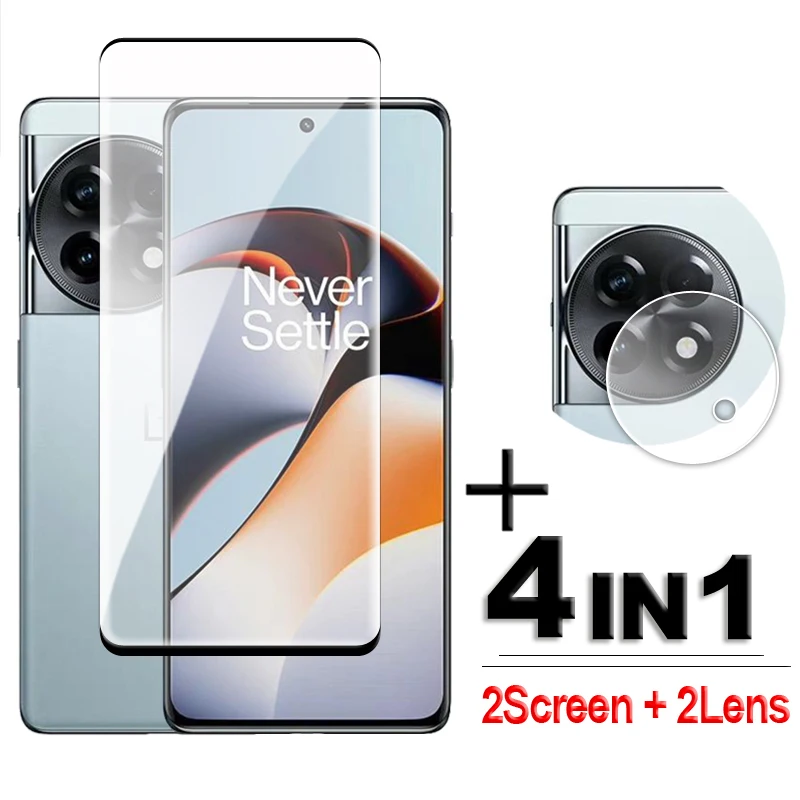 

For OnePlus ACE 2 5G Global Glass Full Cover 3D Curved Screen Protector OnePlus ACE 2 Tempered Glass ACE2 11R 11 R Film 6.7 inch