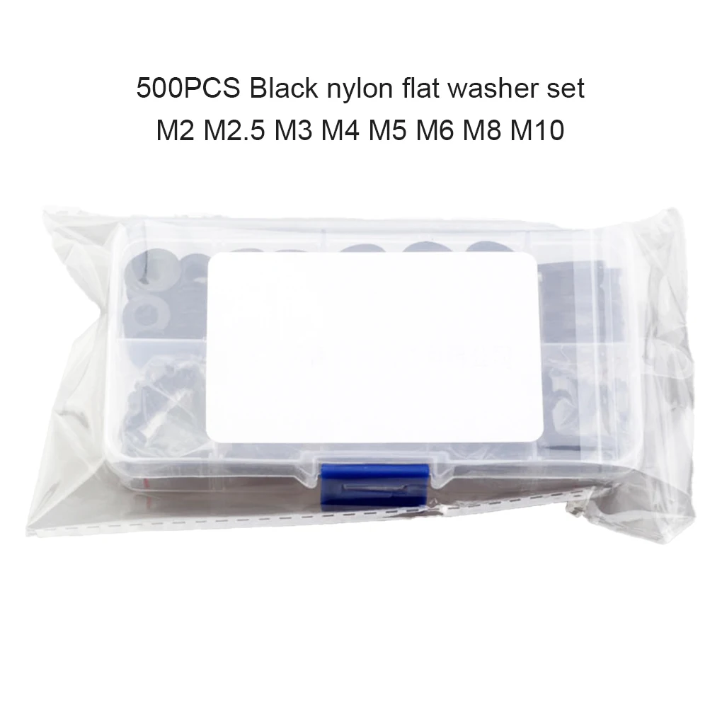 

Pack of 500 Flat Gasket Great Sealing Multipurpose Washer Kit Electrician Accessories Insulation Gaskets Electric Supplies