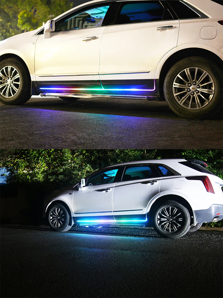 CAR Colorful LED Flexible Streamer Flowing Welcome Door Light