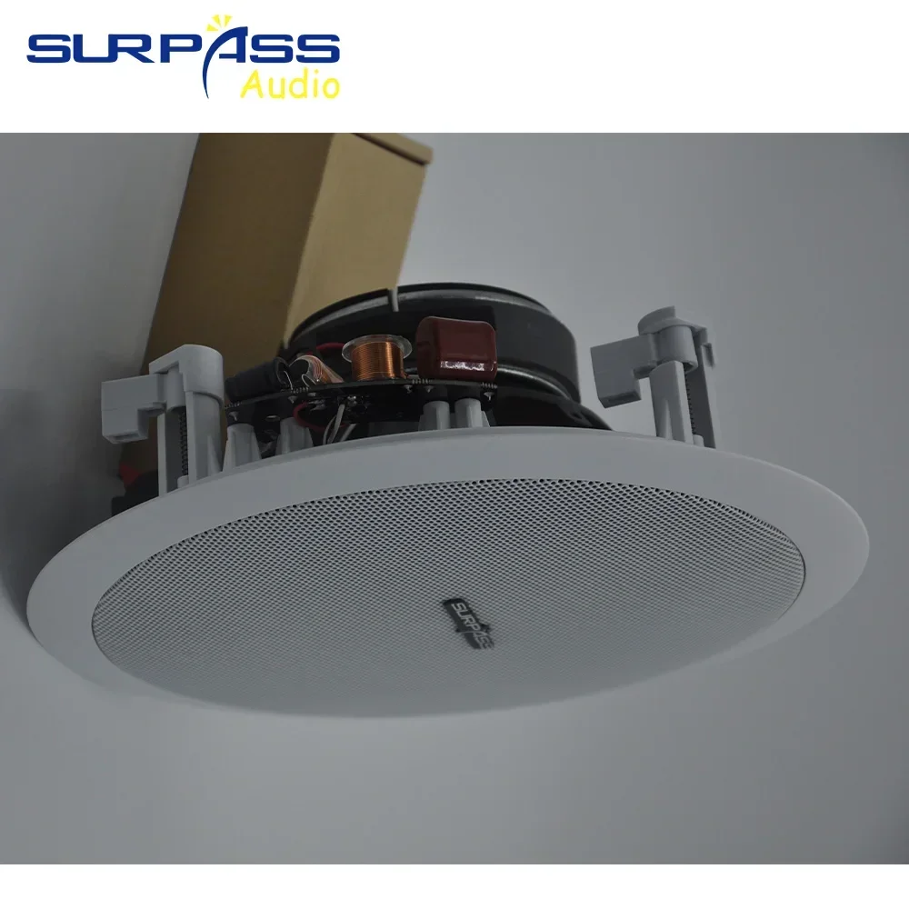 Public Address System Mini Wall Ceiling Speaker 8inch Wall Mounted Speakers for Store Home Background Music Use