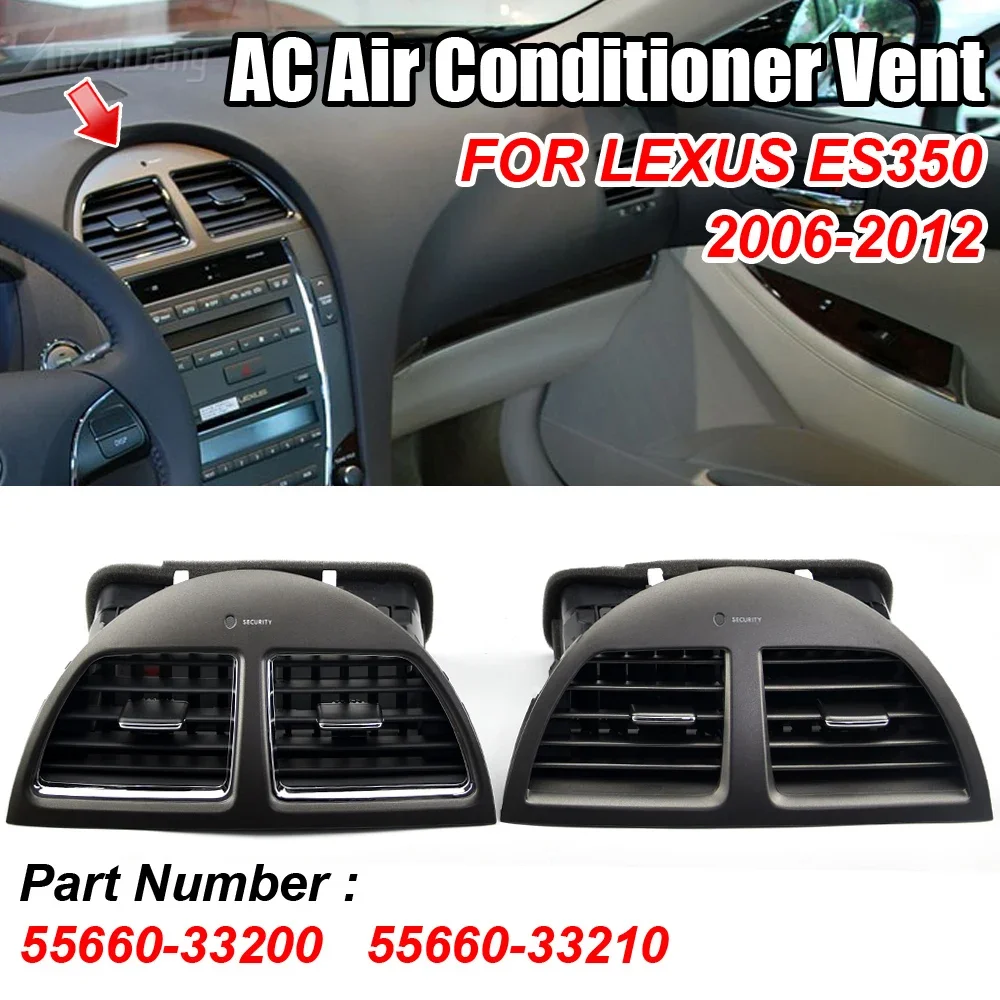 

Car Center Dash A/C Outlet Air Vent Panel For Lexus ES ES350 2006-2012 Console Grill Dash AC Vent Cover Frame