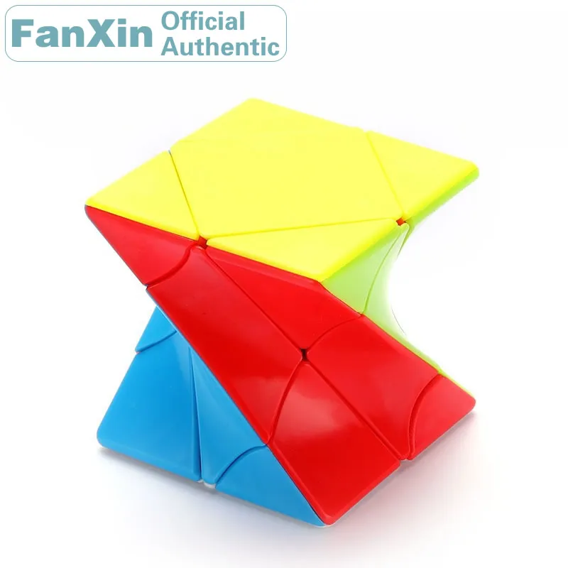 FanXin Twisted Skewed Magic Cube Skewbcube Torsional Professional Speed Puzzle Twisty Brain Teaser Antistress Educational Toys selenium 10mm se selenium cube periodic table of elements cube hand made science educational diy crafts display