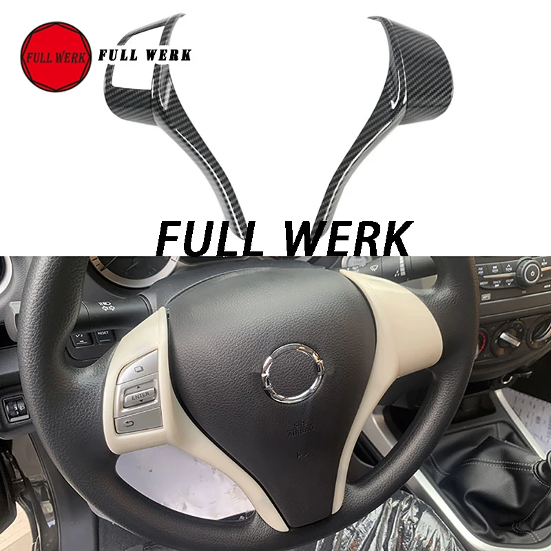 

Панель на руль автомобиля из АБС-пластика, декоративная накладка на панель, наклейка с блестками для Nissan Navara 19-22, аксессуар для интерьера, 1 комплект