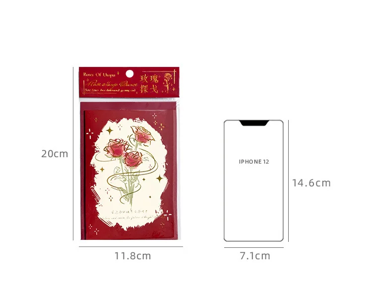 3D Pop-up Creative Card for Wife Friends Valentines Day Gift Wedding Greeting Card Birthday Flower Greeting with Envelope