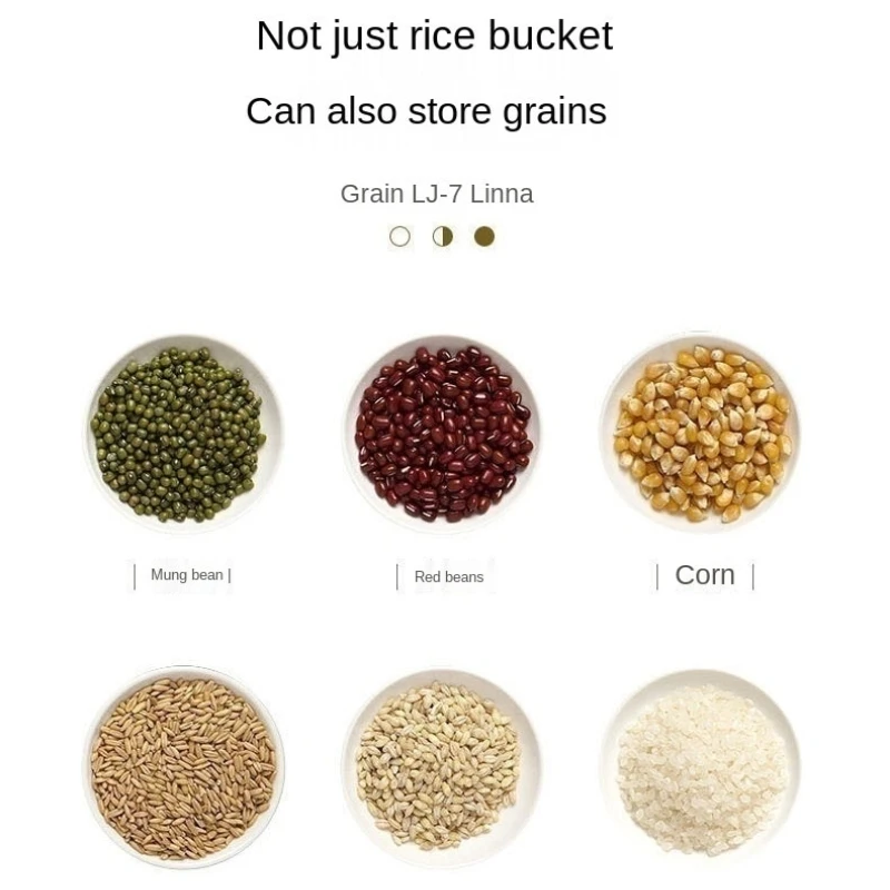 Insect Proof Moisture Proof Rice Box Grain Sealed Jar Kitchen Container 5/10KG Bucket Nano Storage Pet Dog Food Box with Lid