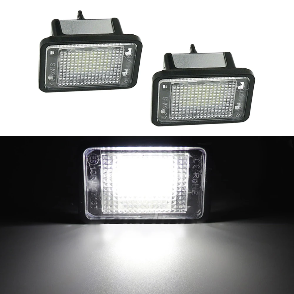 

2Pcs LED License Plate Lights Error Free LED Number Plate Lamp For Mercedes Benz GLK X204 2007-2013 For Car