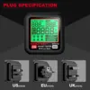 HT97 Socket Tester Pro Voltage Test LCD Digital Outlet Socket Detect US/UK/EU Plug Ground Zero Line Plug Polarity Phase Check 4