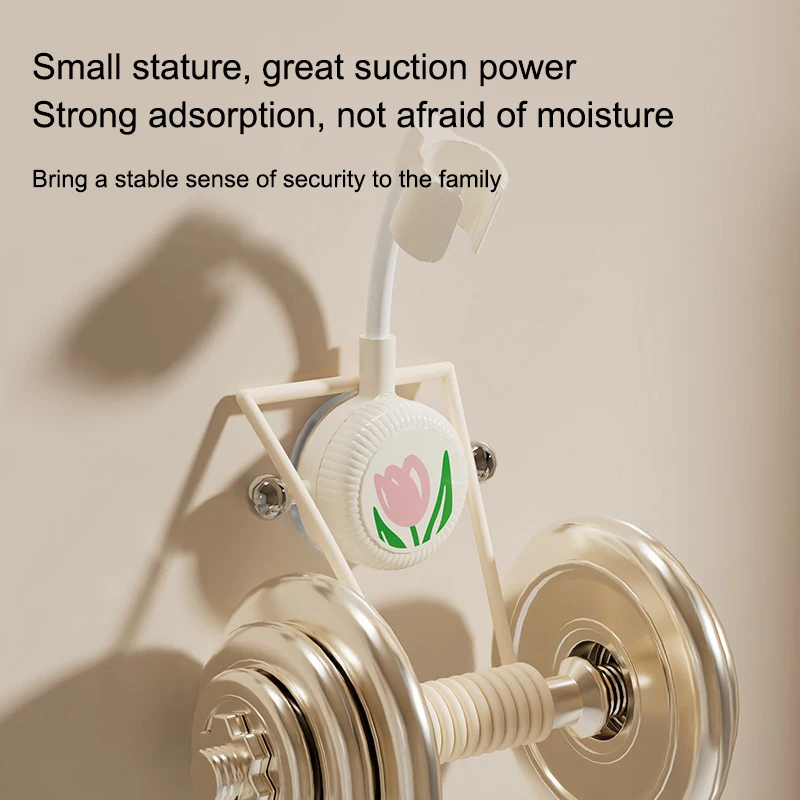 Tulip Shower Head Supports 360&deg; Adjustable Suction Cup Wall Mounted Handheld Shower Holder Base Punch-free Bathroom Accessor