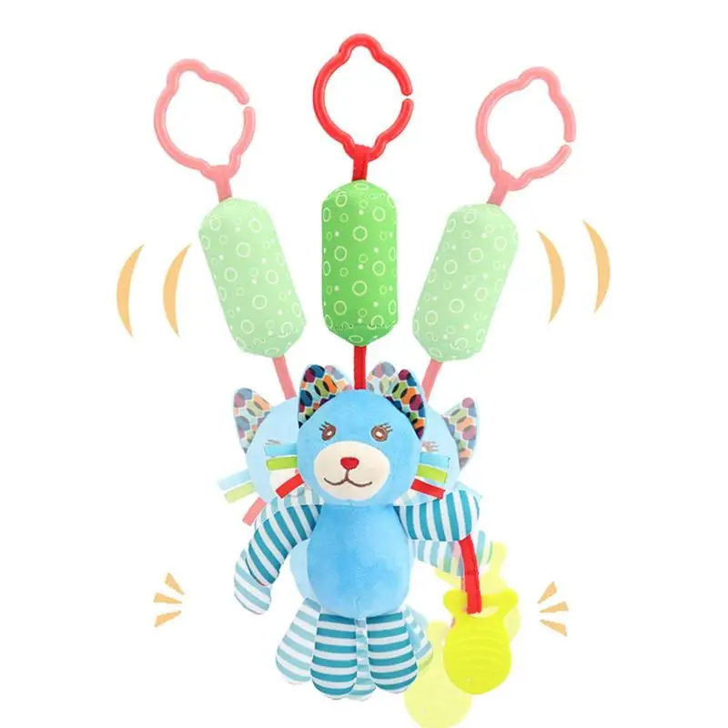 

Babies Hangings Toy Colorful Animal Babies Car Toys & Stroller Toys Babies Crib Toys Travel Activity Plush Animal Wind Chime For