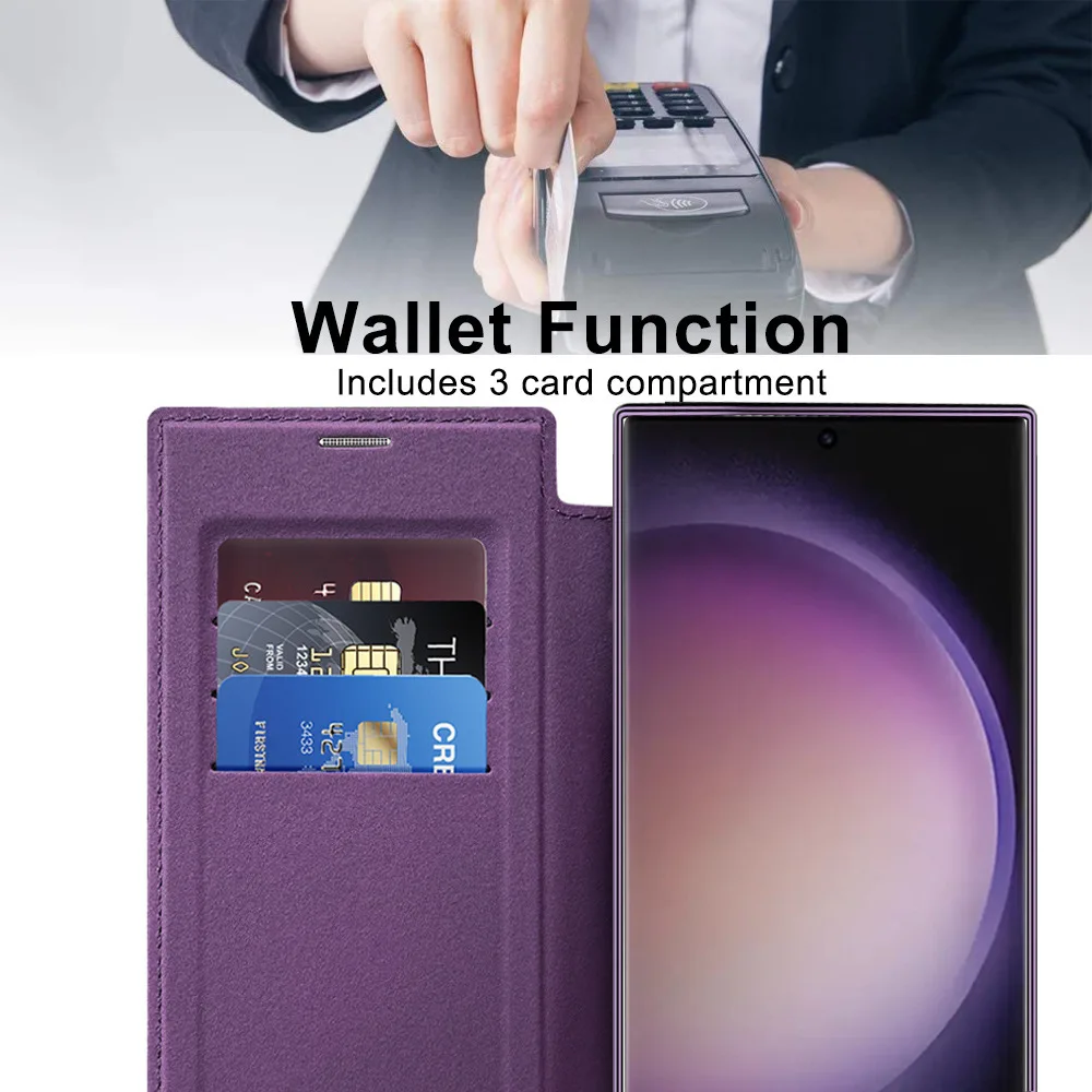 Handmade Leather Floral Pattern Flip Cover with Magnetic Closure