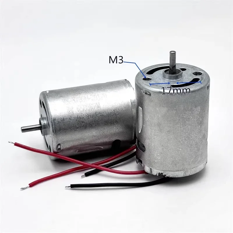 RK-370SH-20170 미니 370 모터 DC 5V 6V 8V 12V 9600RPM 마이크로 24mm 원형 전기 카본 브러시 모터 DIY 취미용 장난감 팬 모델