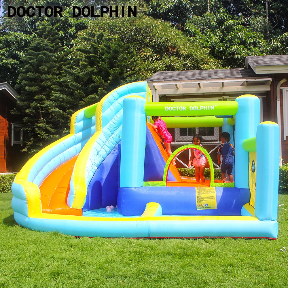 

Bouncy House Inflatable Water Slide Water Inflatable Trampolines Inflables With Pool For Kids Castle Bounce House Combo