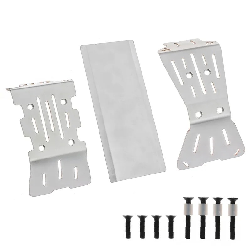 Kit de plaque de protection de châssis pour voiture RC ARRMA 1/10 GORGON installé sur le châssis, montrant la fixation.
