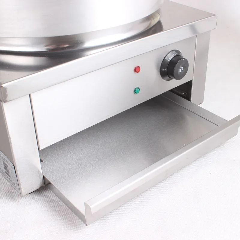 Electric Crepe Baking Pan Fried Dumpling Crepe Commercial Electric Desktop Frying Oven Pan Pancake Machine. 5
