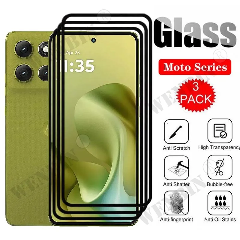 3-Pack Tempered Glass Screen Protector Set - Full Coverage and Protection