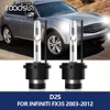 roadsun 2Pcs D2S HID Headlights for Infiniti FX35 2003-2012 Xenon Auto Lights 12V 35W Car Bulb 3000K 4300K 6000K 8000K Auto Lamp 1