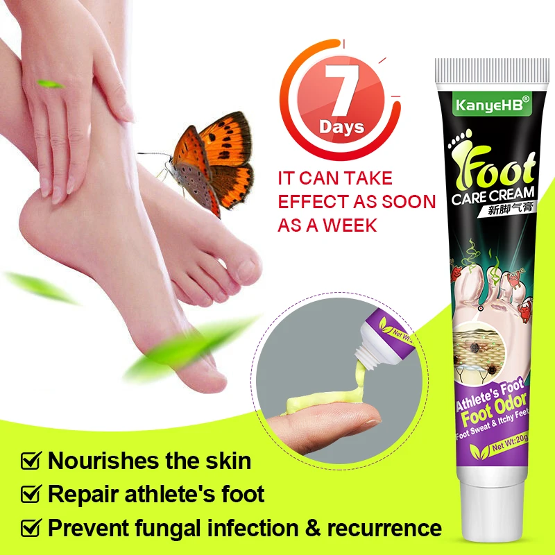 3Pcs Tinea Pedis Treatment Cream Anti-itch Inhibits Fungus Relief Foot Peeling Erosion Herb Athlete's Foot Skin Care Cream A1284 antibacterial anti fungal cream