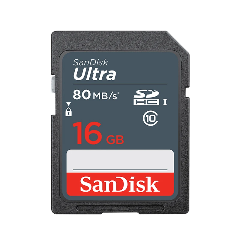 SanDisk SDHC 16GB 32GB SDXC 64GB 128GB 256GB Cartão de memória C10 1080P UHS-I Cartão SD para câmera