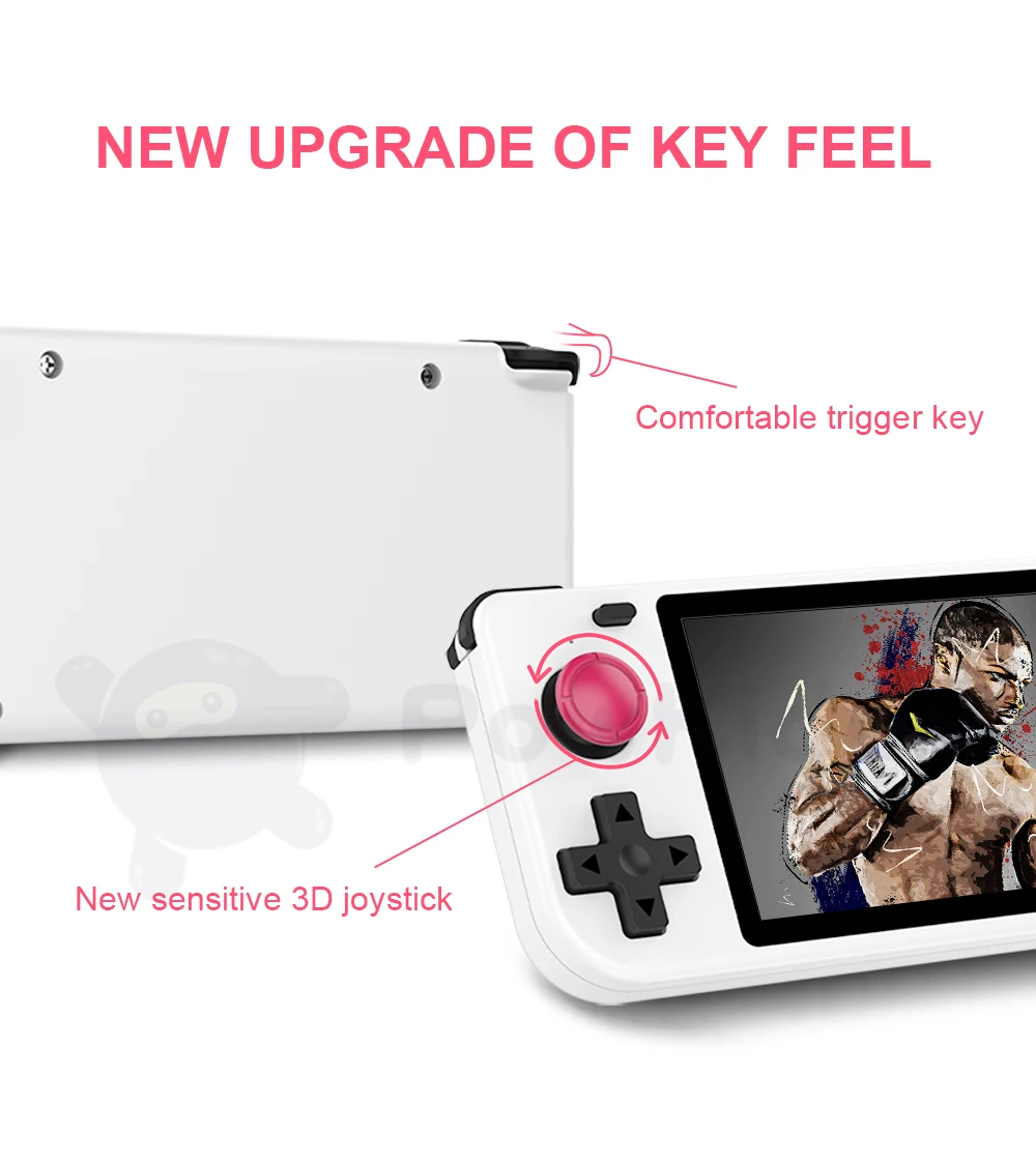New POWKIDDY RGB10S 3.5-Inch IPS OGA Screen Open Source Handheld Game Console RK3326 3D Joystick Trigger Button Children's Gifts