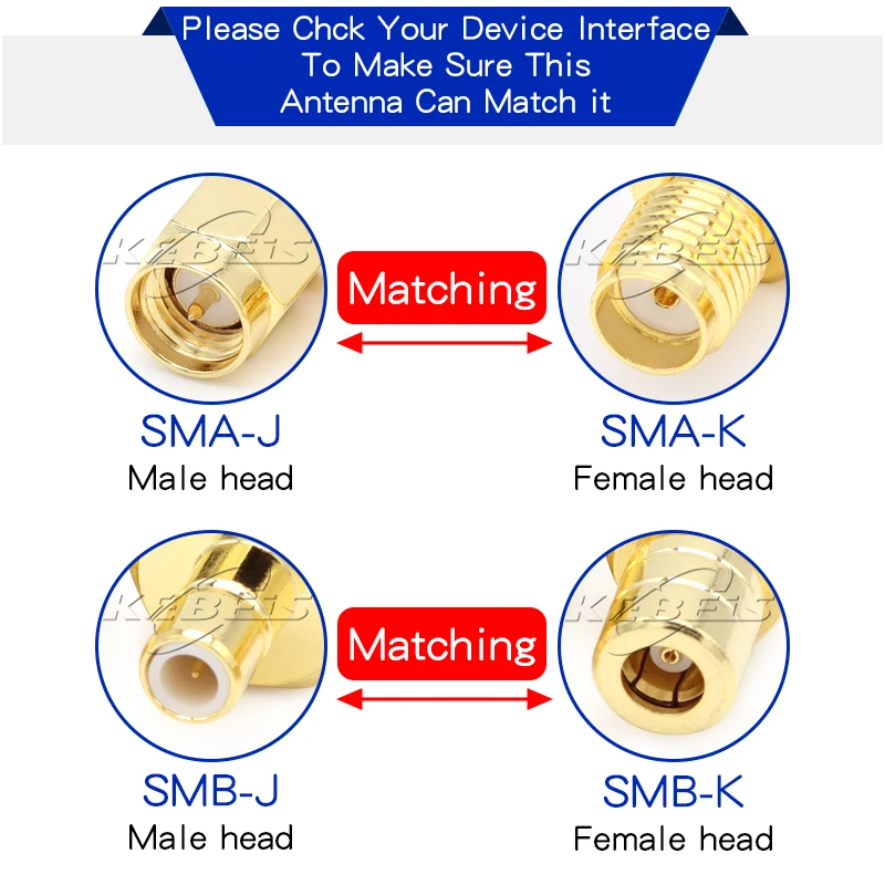 Adaptateur SMA SMB Mâle/Femelle pour Antenne Drone FPV