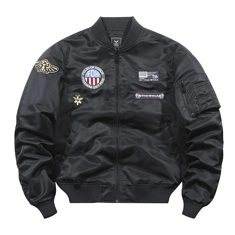 

2022 Fall Men's Flight Jacket Ma1Baseball Uniform Pilot Air Force Flight Academy Tactical Military Military Uniform Men's Jacket