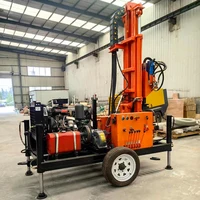 Best Price Factory Portable Wheels Water Well Drilling Rig For Sale Drill Machine 1
