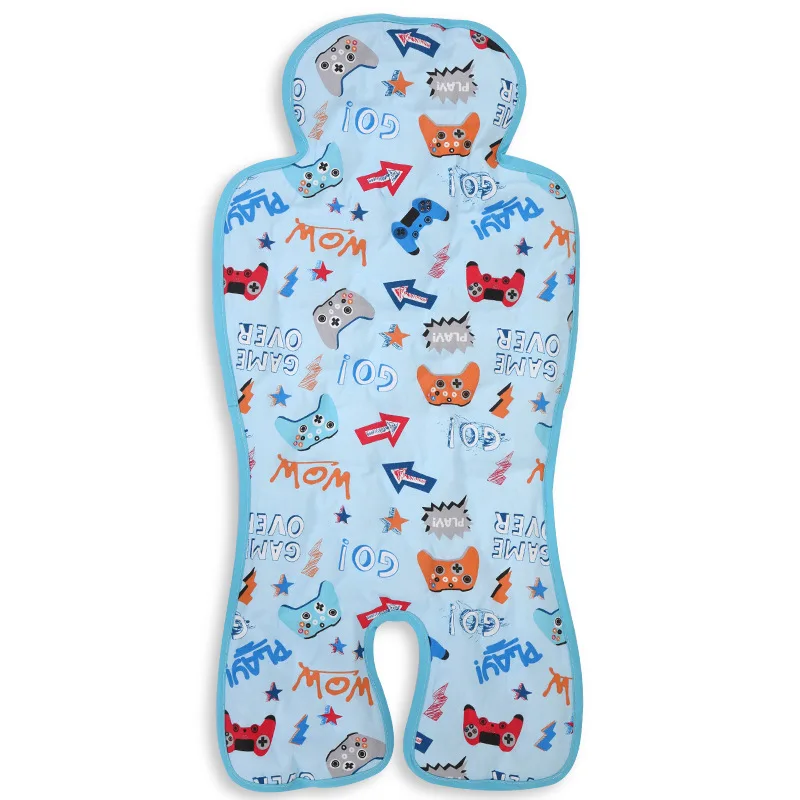 Children Stroller Ice Seat Liners Cooler Mat,Summer Breathable Multifunctional Baby Cushion Suitable for Baby Dining Chair,Child Safety Seat （Blue） Baby Gel Car Seat Cooler Pad 