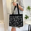 Snoopy Casual Canvas Women Bag Large Capacity Cartoon Print Shoulder Bag Fashion Female Tote Zipper Handbags Ladies Shopping Bag 4