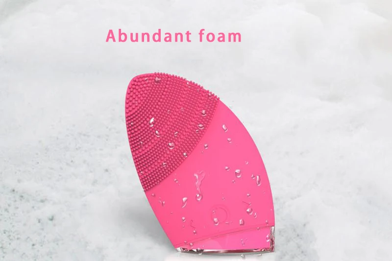 Men women household makeup electronic ultrasonic washing machine silicone cleansing instrument The pore cleaner facial massager