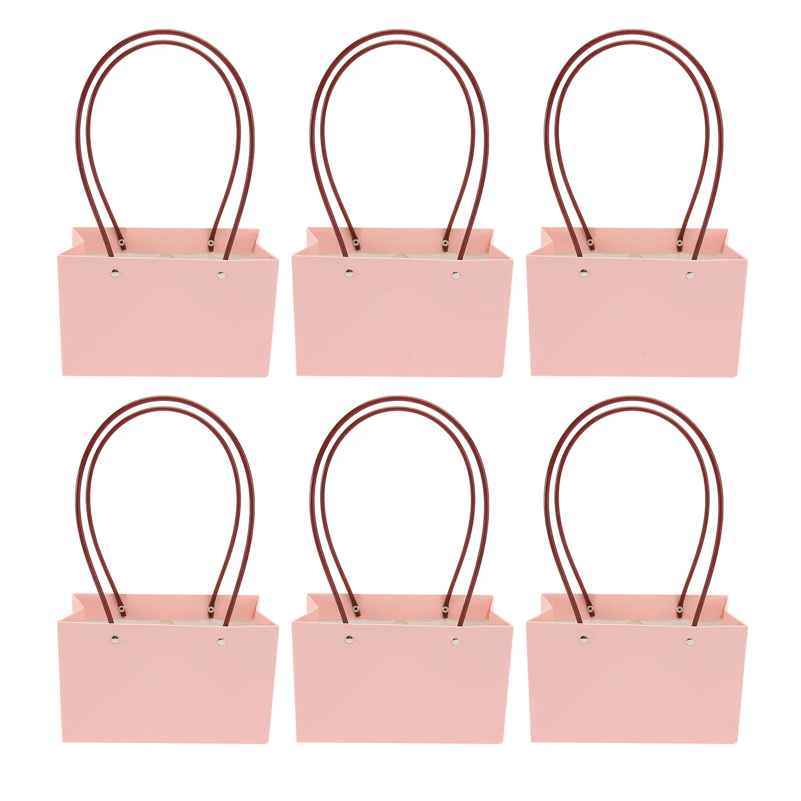 

Portable Flower Box Waterproof Paper Handy Gift Bag Kraft Flower Handbag Wedding Rose Party Gift Box Packaging For Candy