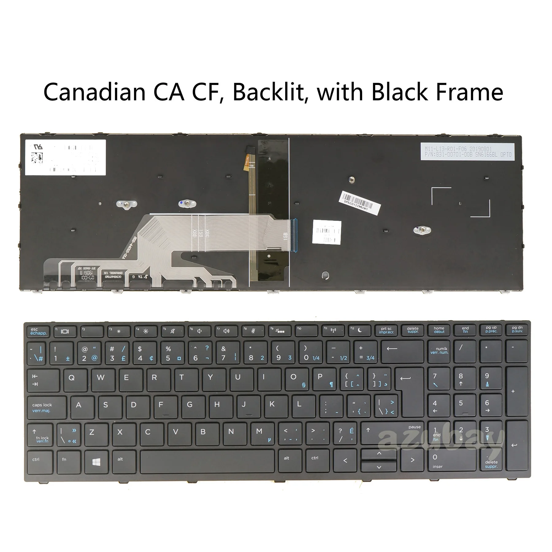 Tastiera Italiana HP ProBook 440 G6/G7 E 445 G6/G7 – Nuova, Layout QWERTY, Nera