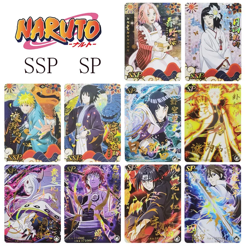 

Naruto Ssp Sp Series Haruno Sakura Hyuga Hinata Anime Characters Bronzing Rare Collection Flash Card Cartoon Toys Christmas Gift