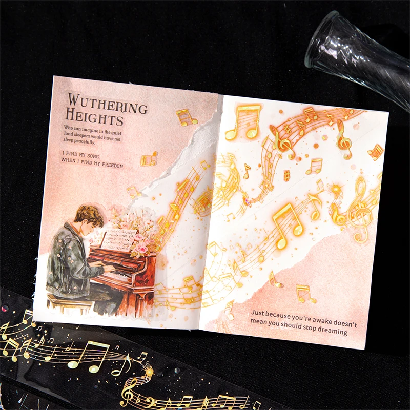 Mr.Paper 200cm/롤 스타라이트 펜던트 체인 시리즈 장 PET 테이프 홀로그램 글리터 디자인 DIY 저널 스크랩북 데코