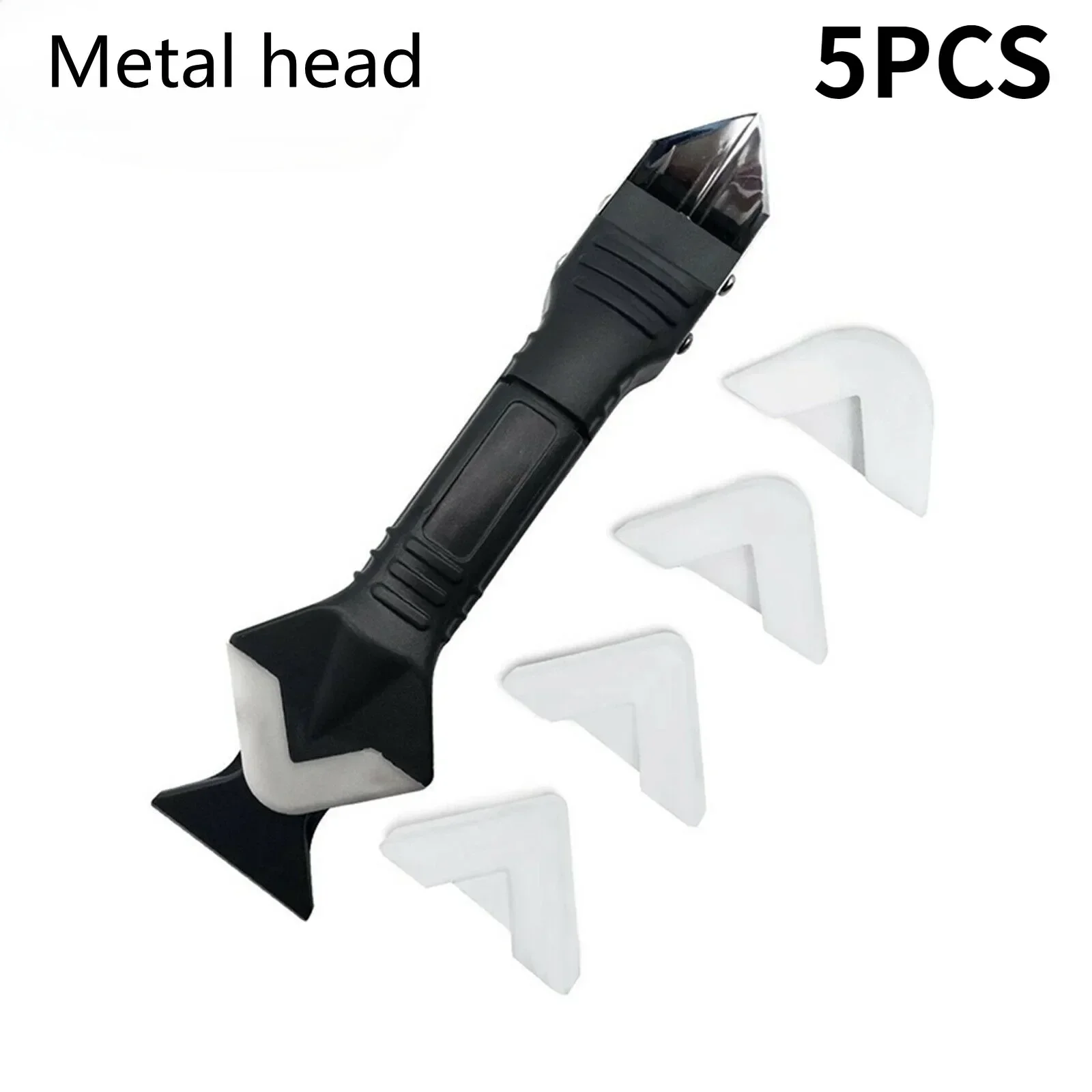 Scraper Tool Kit Silicone Scraper Squeegee Glue Remover Knife Caulking Angle Beauty Crack Trowel Grout 3in1 Multifunctional Home