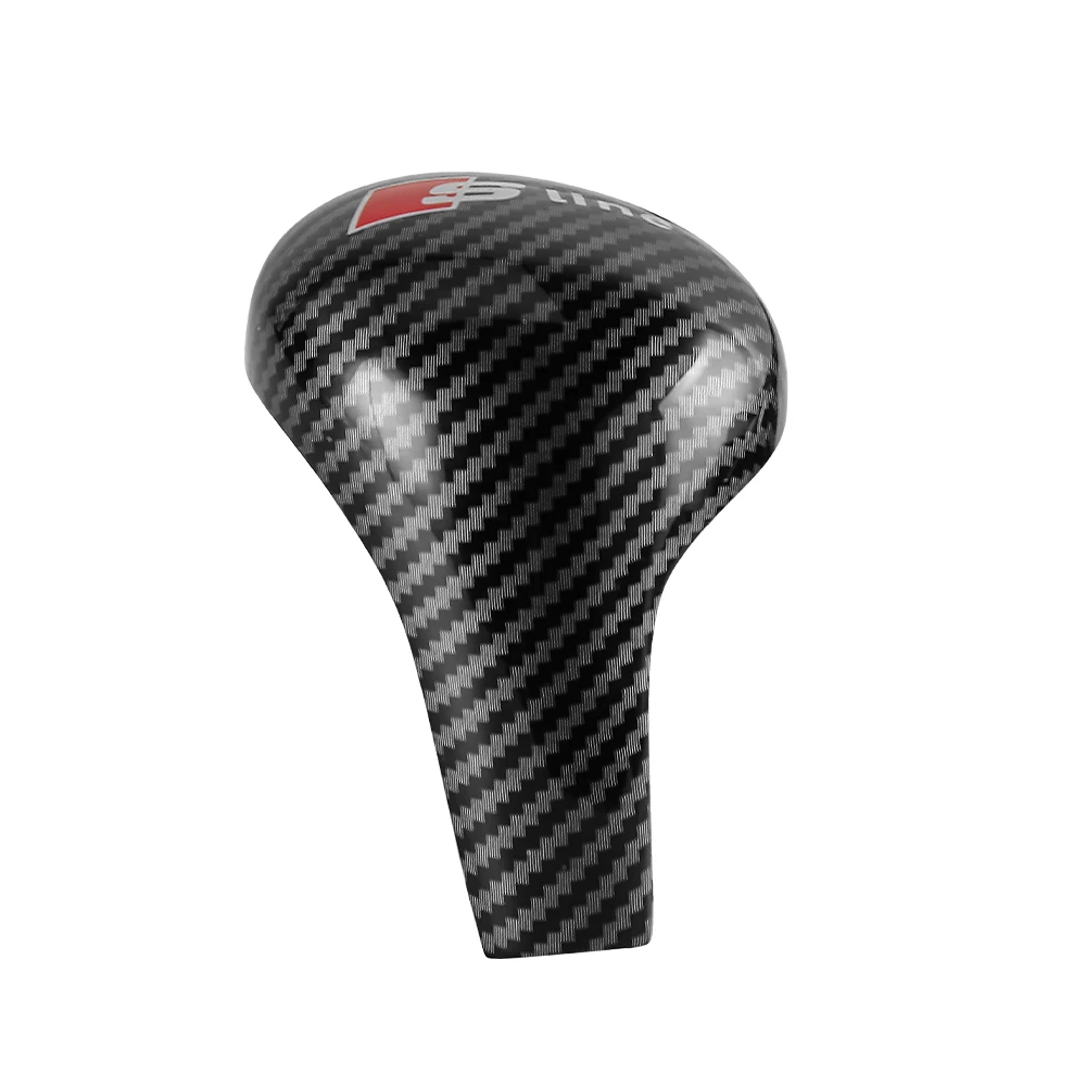Schaltknauf-Abdeckung aus Kohlefaser, Schalthebelkappe, Dekoration für Audi Sline A2 A3 A4 A5 A1 A6 Q3 Q5 Q7 B8 8P Ventil – Detail 8