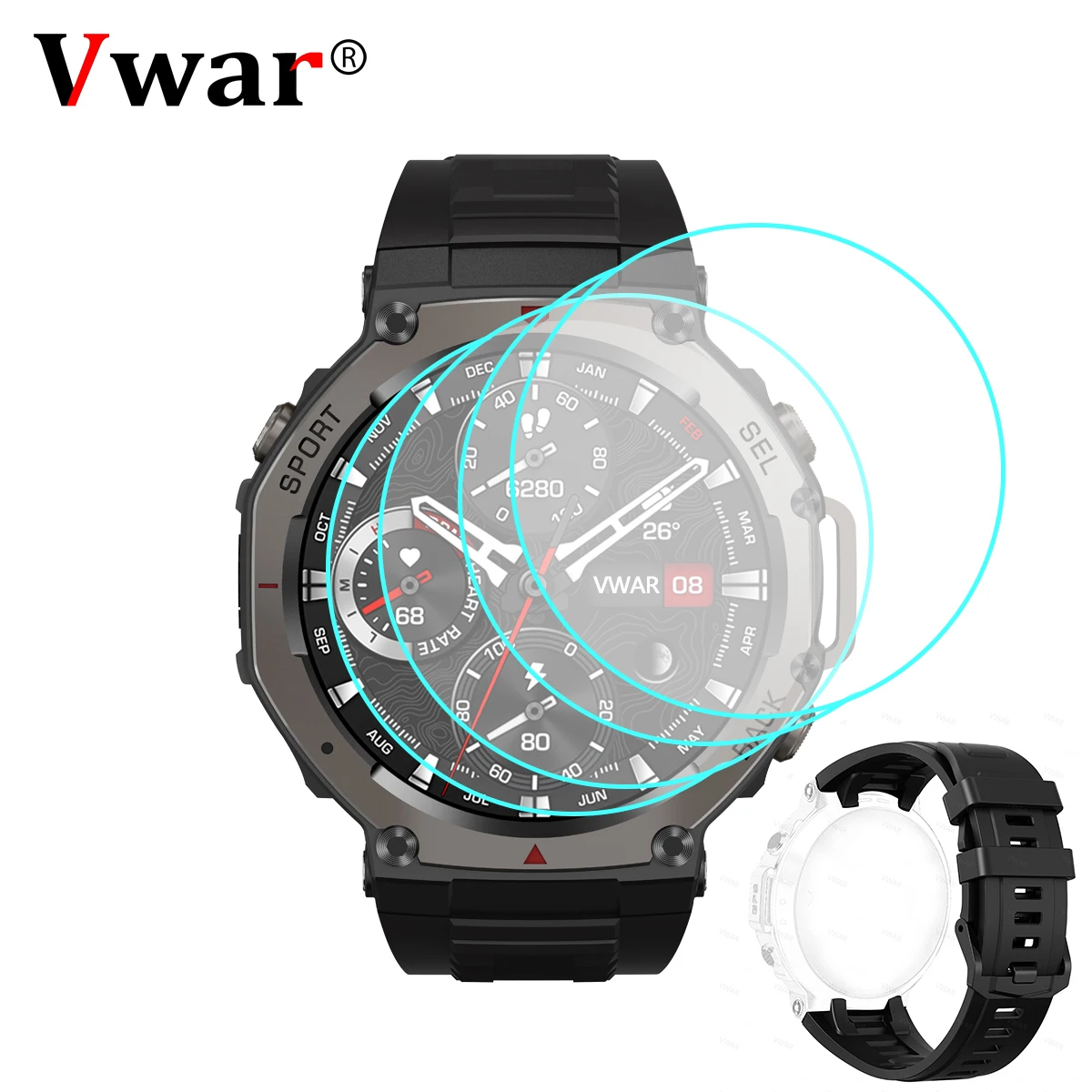 Premium Hydrogel Film and Watch Strap for Smart Watch Screen Protection and Accessories