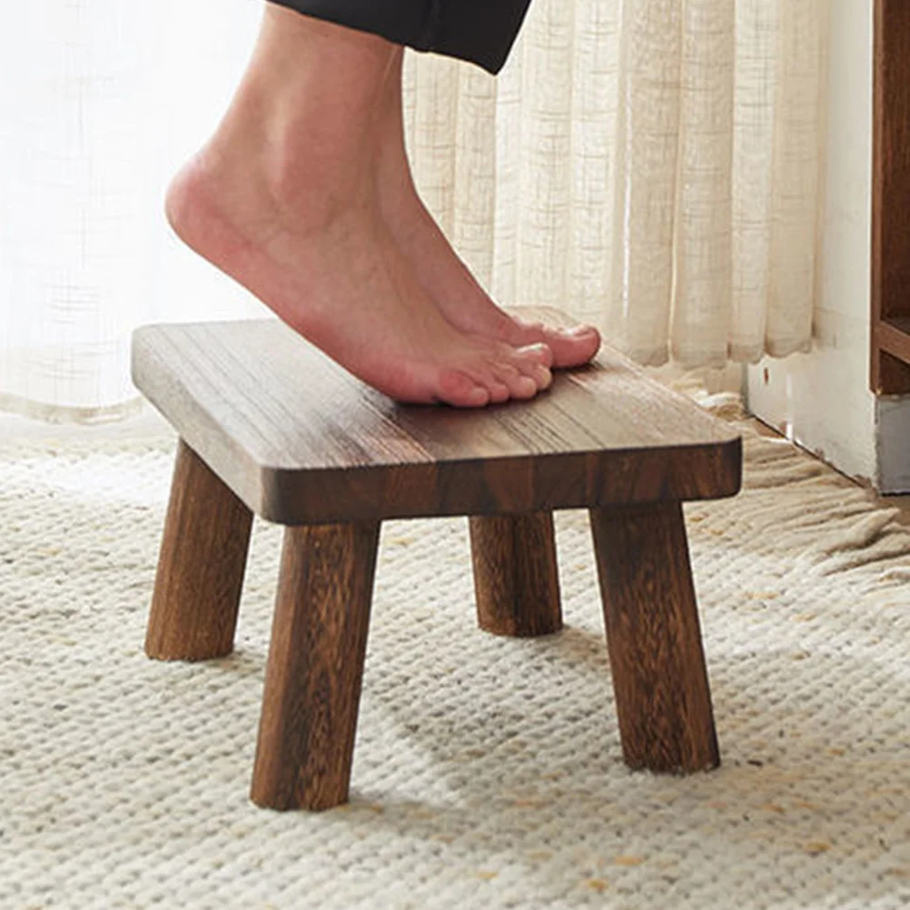 Square Mini Stool Wooden Step Stools For Foot Stool Small Bed Child Bedroom Bathroom Kitchen Childrens Stools Wooden