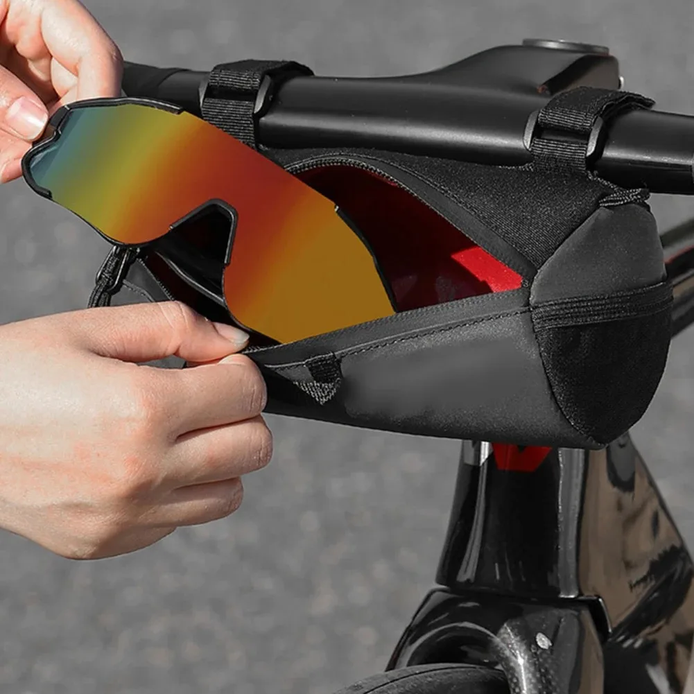 Borsa da manubrio per bici da 1,5 litri portatile riflettente - immagine 4
