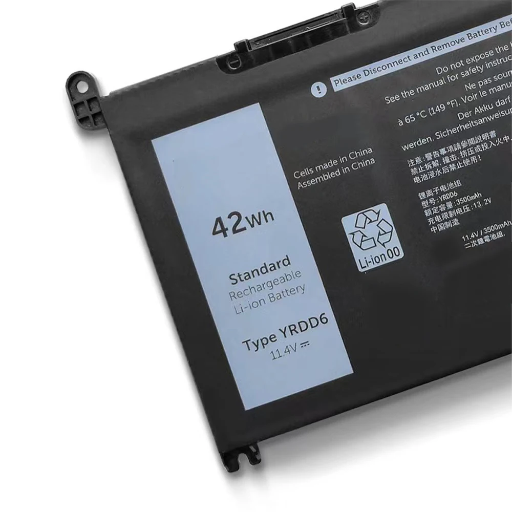 Bateria do Portátil para Dell 42 wh 3493 3501 3793 5480 5481 5493 5585 5594 7586 Oyrdd6 Vm732 Ovm732 1vx1h 01vx1h Yrdd6 - Imagem 2