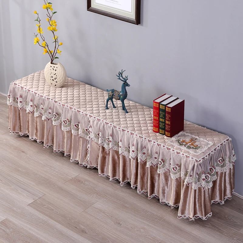 

New Arrivals Rectangular TV Cabinet Cover Fabric Lace Fabric Dust Cover Living Room Long Table Minimalist Tablecloth Cover