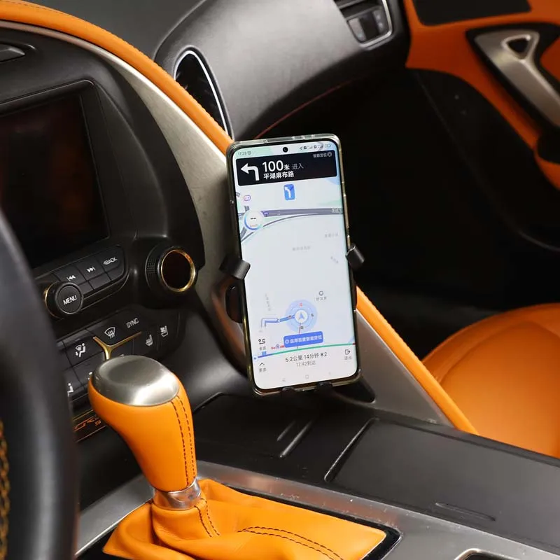 Phone Holder Mobile Phone Holder Auto Mobile Phone Holder GPS Mount Bracket Stander For Chevrolet Corvette C7 2014-Adjustable