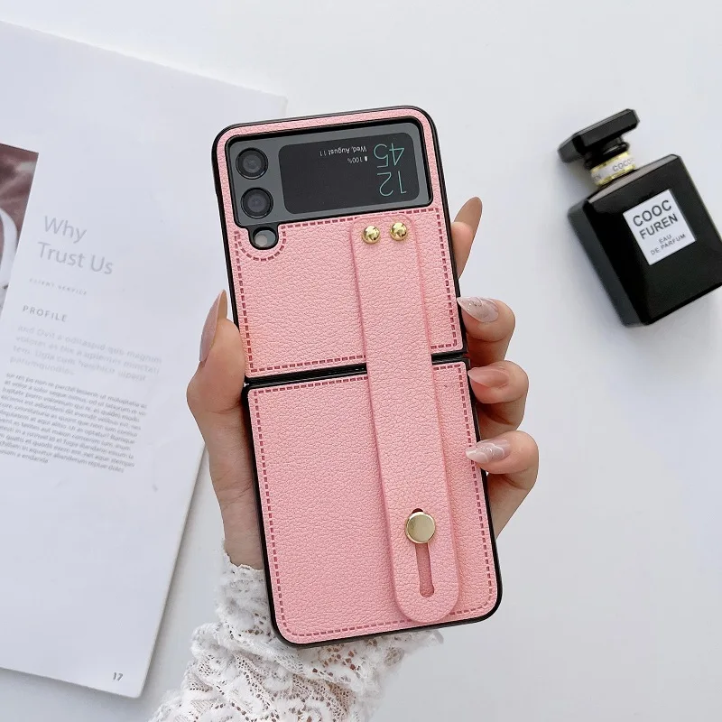 Case With Strap For Samsung Galaxy Z Flip 4 Z Flip 3  Z Flip 2 1 Case Shockproof Shell For Flip 2 Back Cover z플립 4 케이스_voghion.com