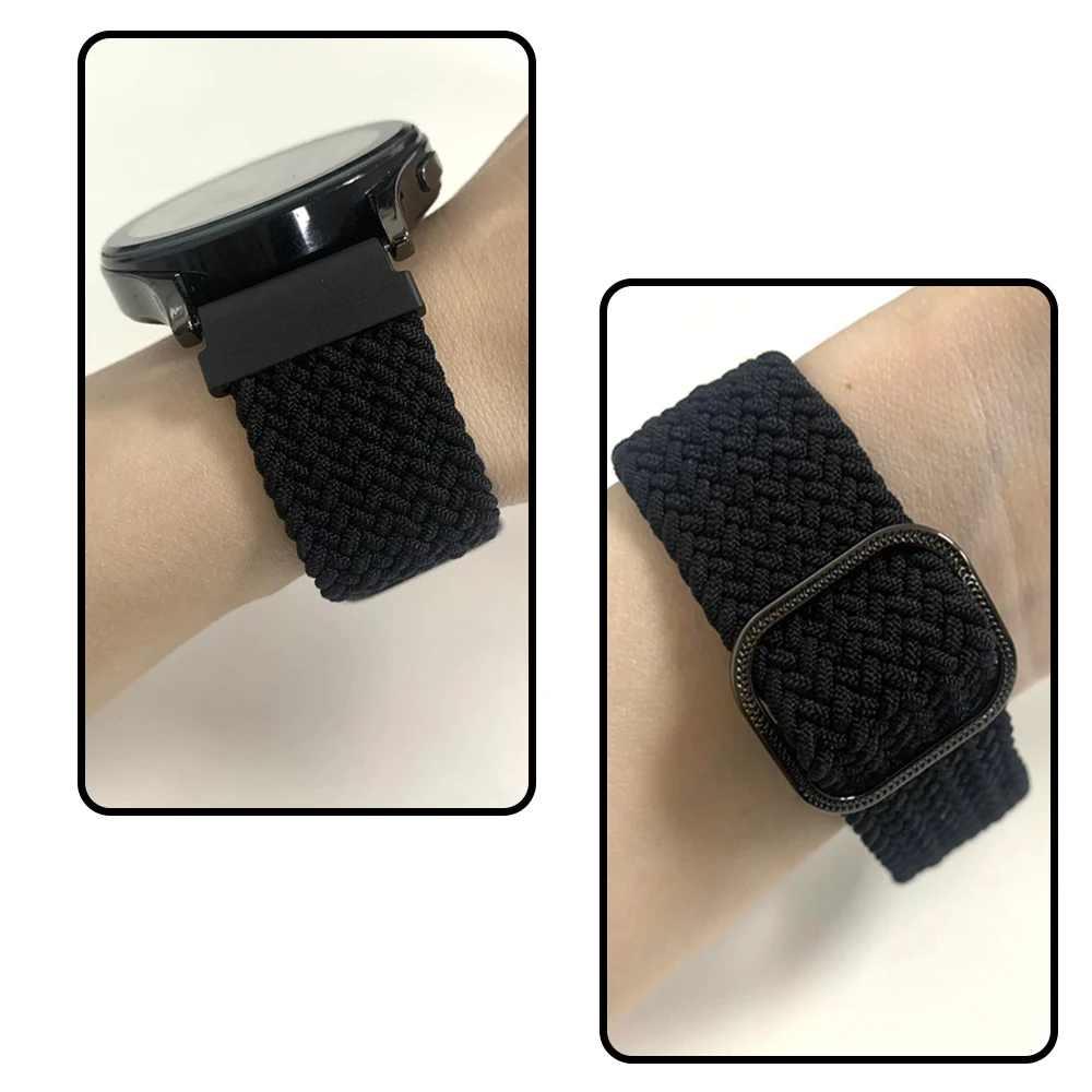 Braided Sports Bracelet - Nylon Breathable & Adjustable Strap (20mm/22mm)